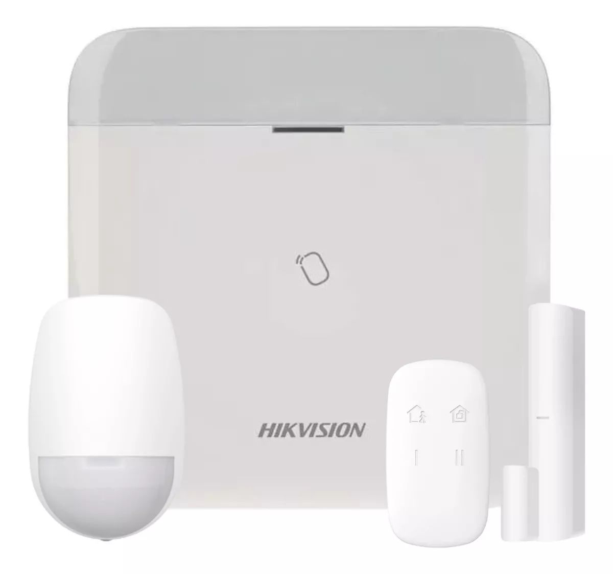Imagen 2 de 7 de Kit Alarma Hikvision 4g Inalambrica Sirena Pir Magneto Bat
